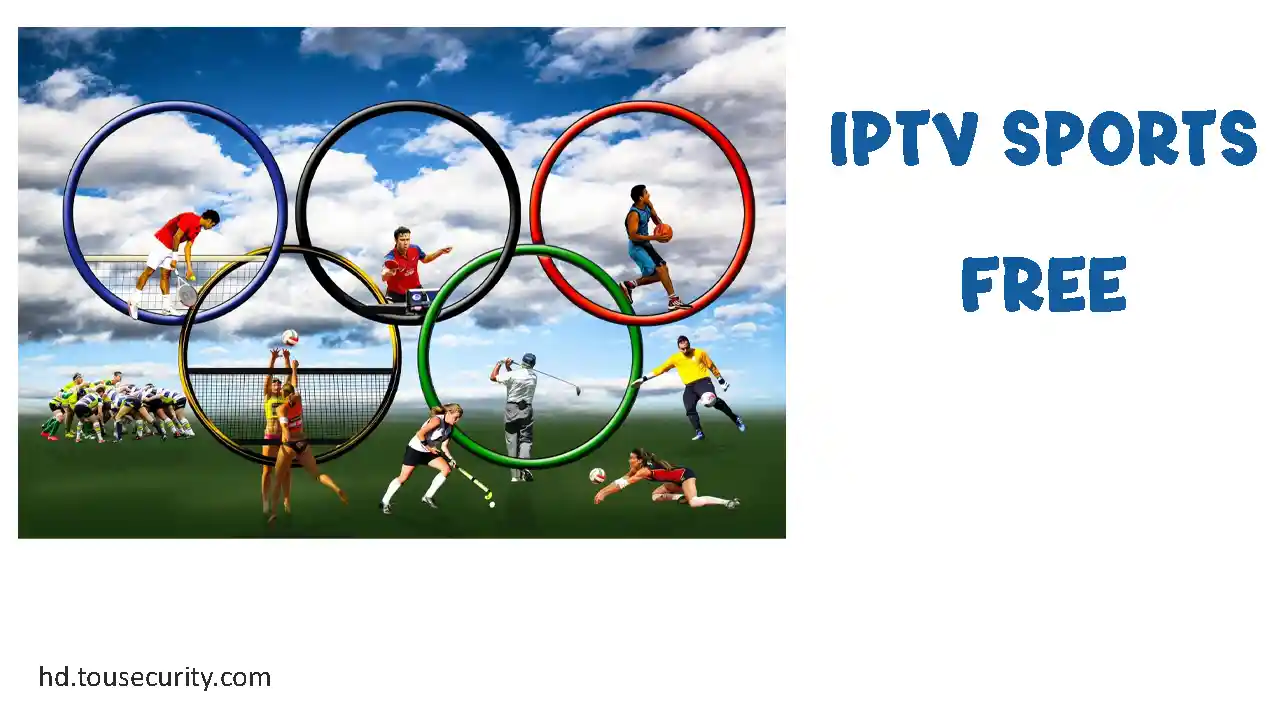 Icon representing IPTV sports streaming, featuring a vibrant sports stadium scene with a glowing TV screen in the foreground, symbolizing live sports broadcasts.